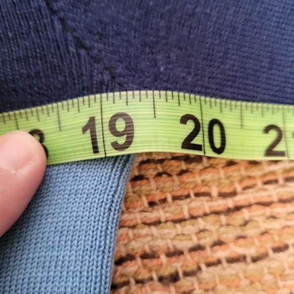 VINTAGE Color Block 100% Wool Sweater | size LARGE - Picture 4 of 7